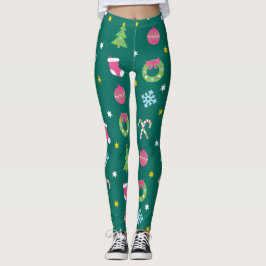 Legging Feliz Natal padrão