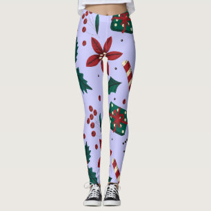Legging Feliz Natal - Padrão de Abstrato