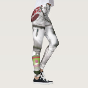 Legging Feliz Natal Red Silver Ornavers