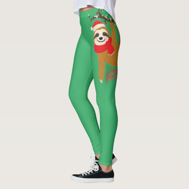 Legging Feliz Natal Sloth (Esquerda)