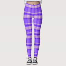 Legging Feliz Peri Xadrez, Tartan Roxo