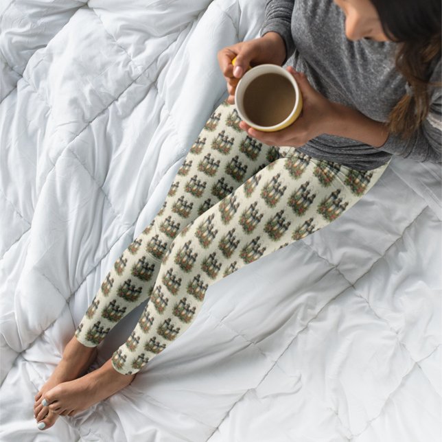 Legging Felizes Feriados Lanternas de inverno (Criador carregado)