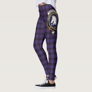 Legging Feminina Xadrez Crest Horsburgh Clan Scots