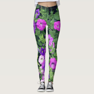Legging Feminino colorido do primavera roxo bonito do