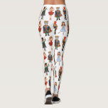 Legging Feriado de inverno de Nutcracker no Natal<br><div class="desc">Este design ilustre personagens mágicos de uma das histórias de Natal mais amadas de todos os tempos,  O Noz-Cacker.</div>