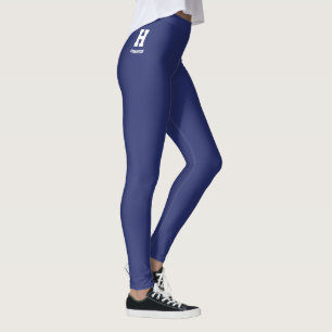 Legging Férias de Natal com Classe Personalizadas Azul Rea