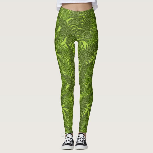 Legging Fern em verde (Frente)