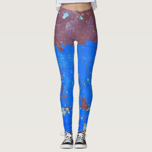 Legging Ferrugem de aço colorida: textura de abstrato