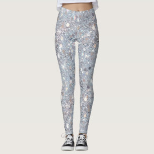 Legging Festa de Brilho Branco