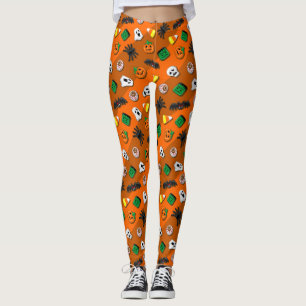 Legging Festa de Candies do Halloween Spooky