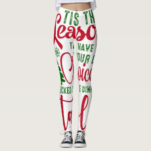 Legging Festa de design de Natal