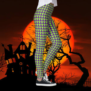 Legging Festa de Roupas Roxas Roxas do Halloween