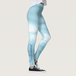 Legging Festa de solteira de Bridesmaid Azul