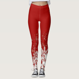 Legging Festive Snowflake Pattern for Holiday Comfort