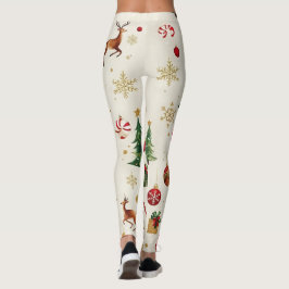 Legging Festivo Natal Prendendo Leggings-Na moda