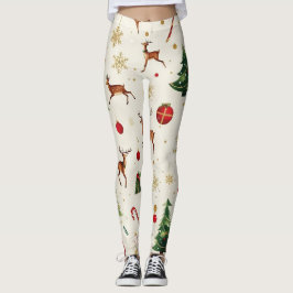 Legging Festivo Natal Prendendo Leggings-Na moda