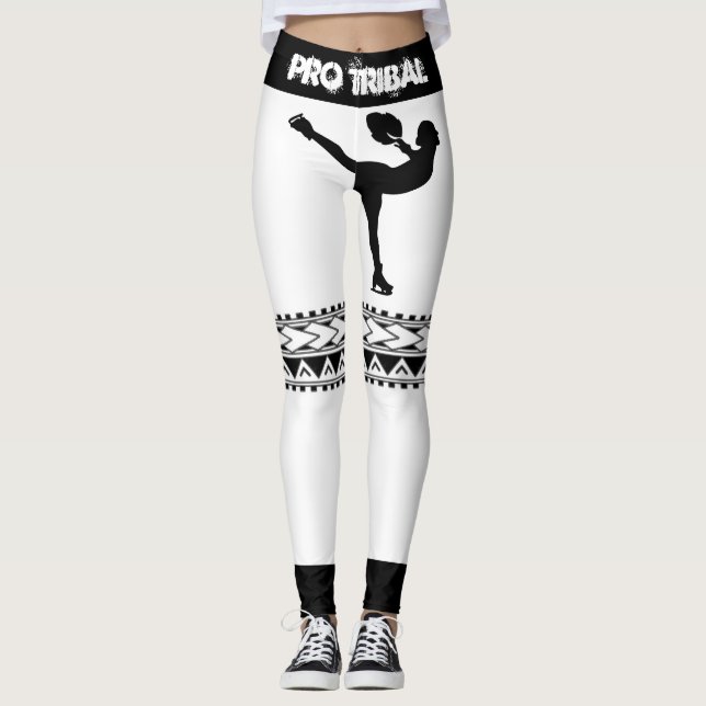 Legging Figura: Calças de desempenho de patinação (Frente)
