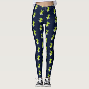 Legging Figura de desenho animado com inseto brilhante ver