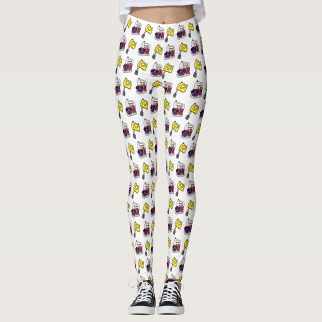 Legging Figura de desenho animado do Mixer (Frente)