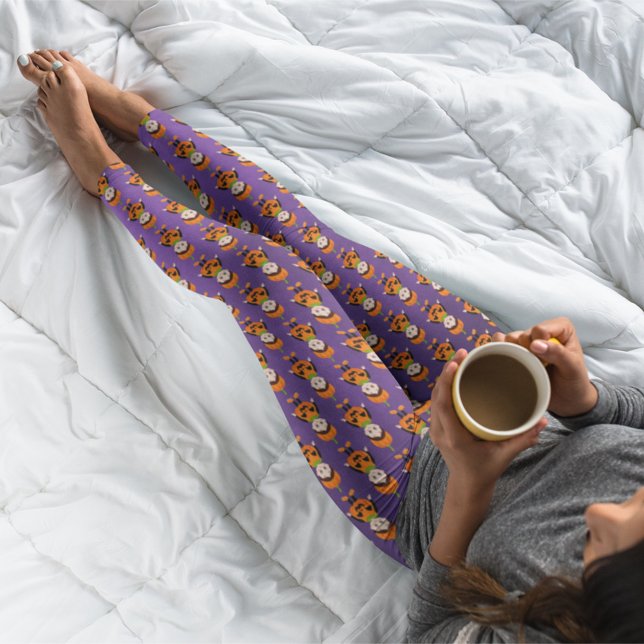 Legging Figurino de Abóbora do Halloween para Crianças (Criador carregado)