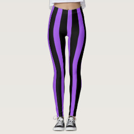 Legging Figurino de Dia das Bruxas de Stripes Verticais Pr