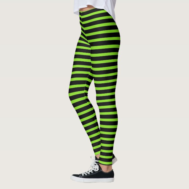 Legging Figurino Verde da Bruxa de Halloween (Esquerda)