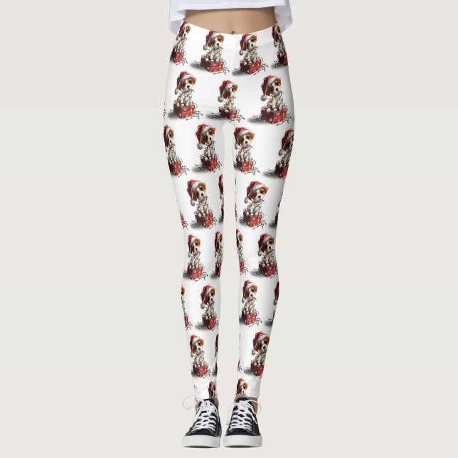 Legging Filhote de Natal Fofo em Caixa de Presente (Frente)