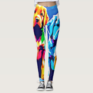 Legging Filhotes Arco-Íris: Duo Divertido