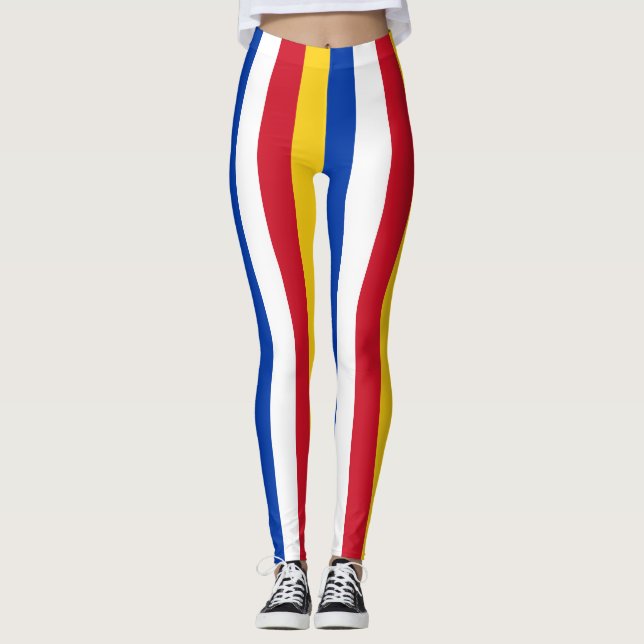 Legging Filipinas - Cores de Bandeira Nacionais - Vertical (Frente)