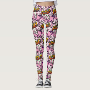 Legging FILLE de Arte Pop de Quadrinhos