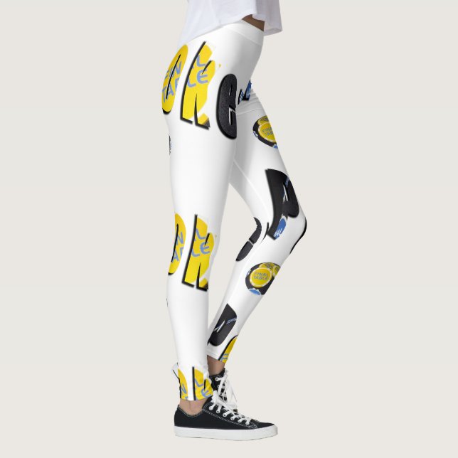 Legging Finais de pôquer Logotipo feminino Impressão compl (Direita)