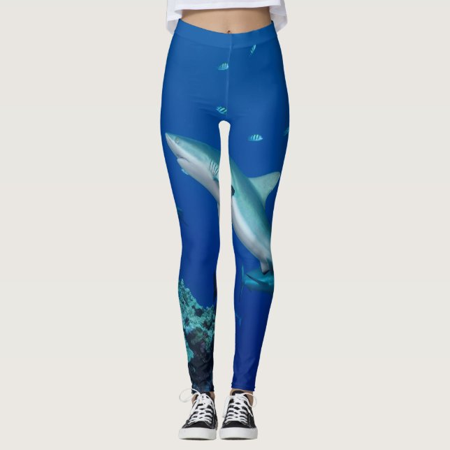 Legging Fins Fin : Shark de Recife Simples impresso (Frente)