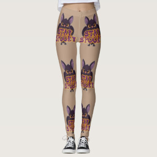 Legging Fique Assustador — Adorável Desenho de Morcego Mar