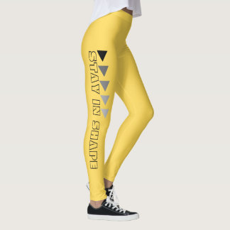 Legging Fique em Forma Fitness personalizado em amarelo