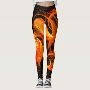 Legging Fireball Abstrato Art