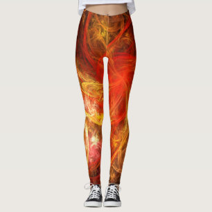 Legging Firestorm Nova Abstrato Art