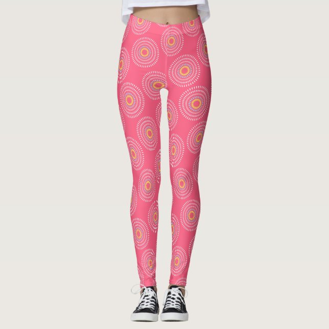 Legging Fireworks - Cereja japonesa (Frente)