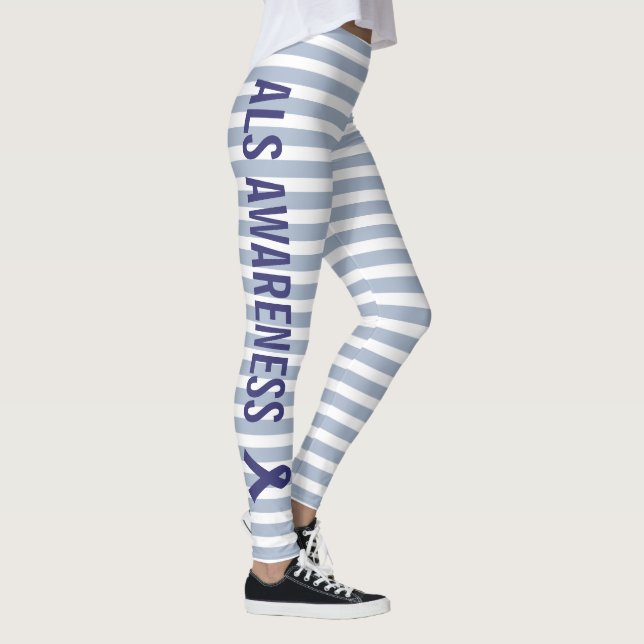 Legging Fita Azul de Consciência ALS (Direita)