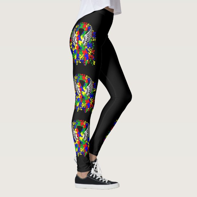 Legging Fita de quebra-cabeça com asas (Direita)