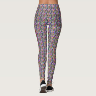 Legging fita neon
