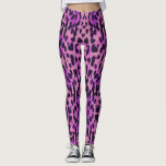 Legging Fita para impressão de animais leopardo com padrão<br><div class="desc">Fita para impressão de animais leopardo com padrão de tigre roxo</div>