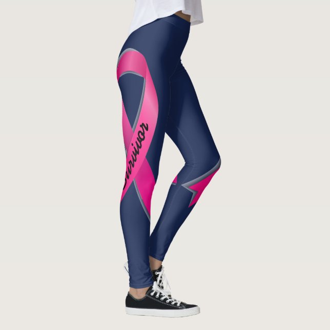 Legging Fita Rosa Personalizar 2 Sobreviventes do Câncer d (Direita)