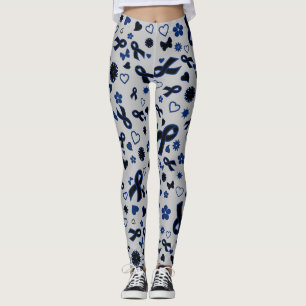 Legging Fitas Azuis Múltiplas...RA