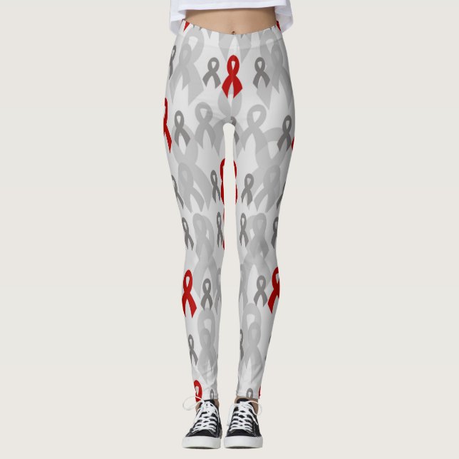 Legging Fitas de cinzas..Diabetes (Frente)
