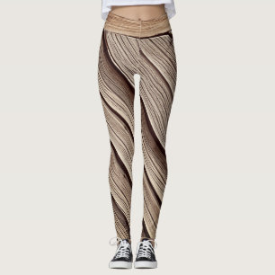 Legging Fitas de madeira