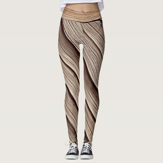 Legging Fitas de madeira (Frente)