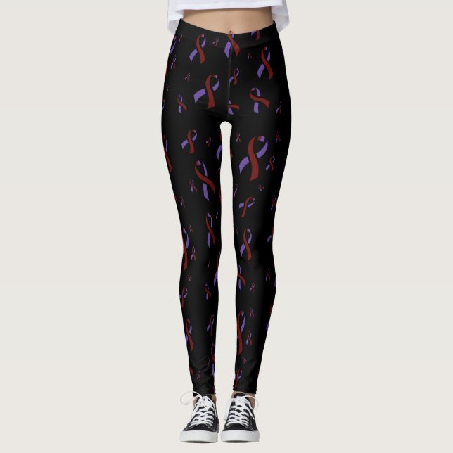 Legging Fitas Roxas/Maroon...Aracnoidite (Frente)