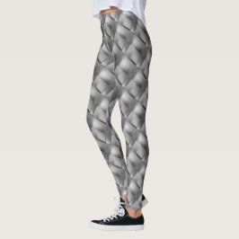 Legging Fitas tranças ou placas irregulares de cinza?
