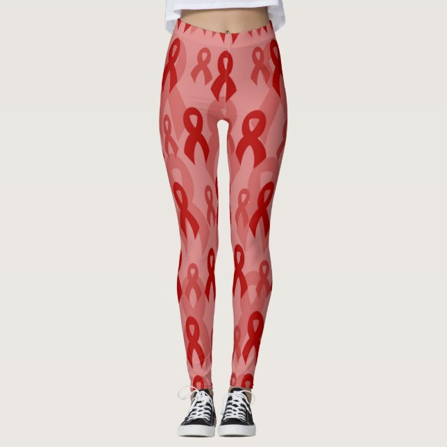 Legging Fitas Vermelhas... Aneurismo cerebral (Frente)