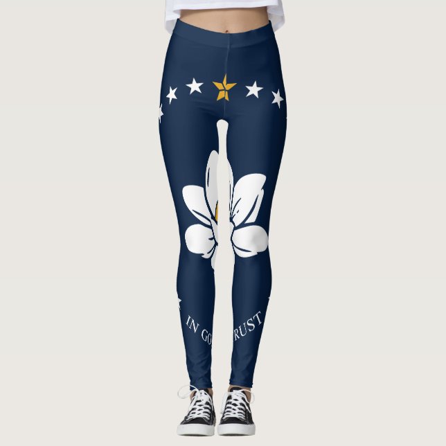Legging Flag do Mississippi - New Magnolia Flag (Frente)